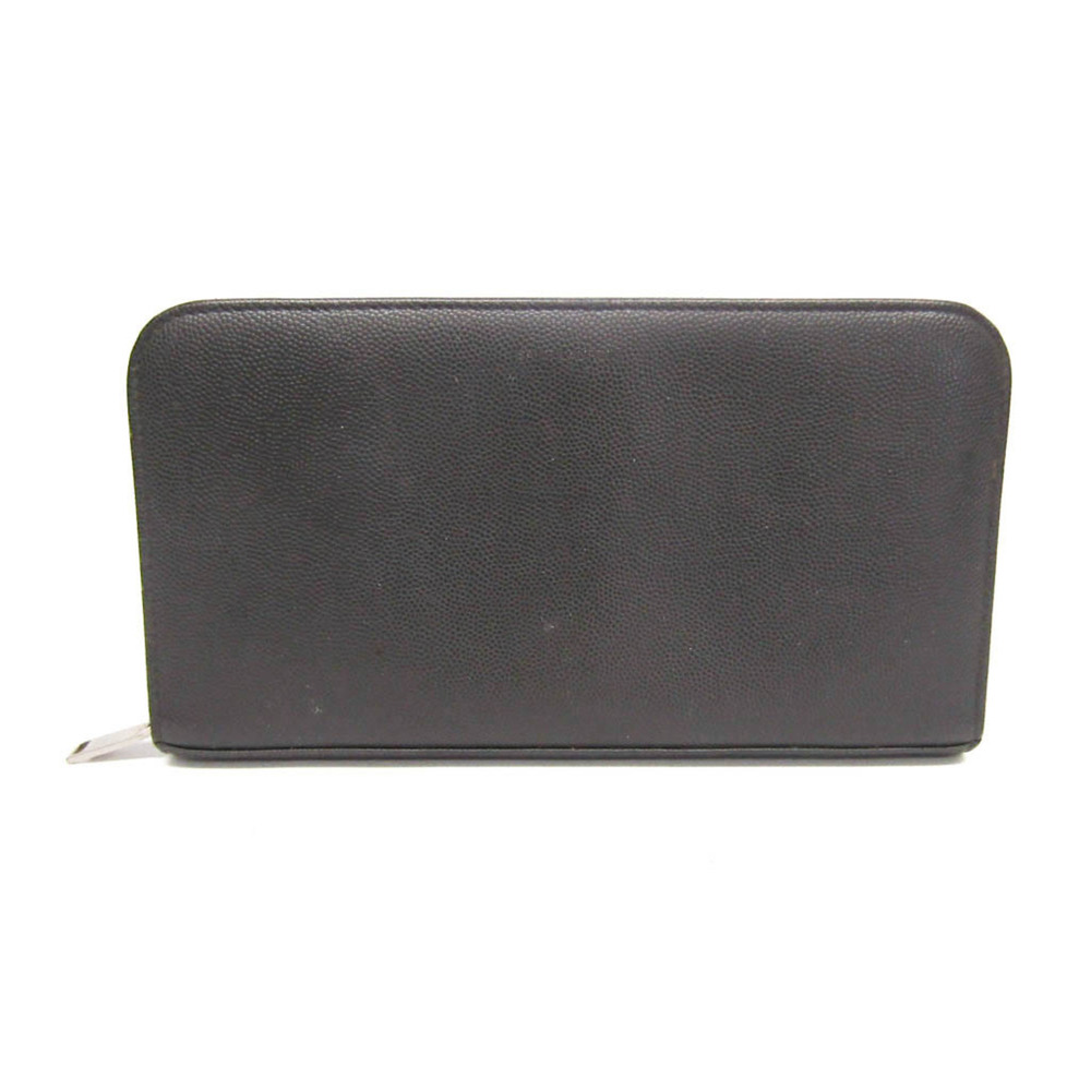 Saint Laurent Classic Round Zip Long Wallet 328558 Women,Men  Embossed Leathe...